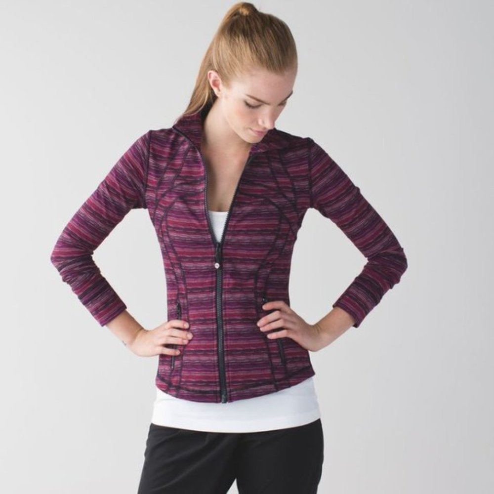 Lululemon Athletica Define Jacket Space Dye Twist Regal Plum Alarming 6 Small S
